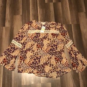 NWT Style & Co floral top